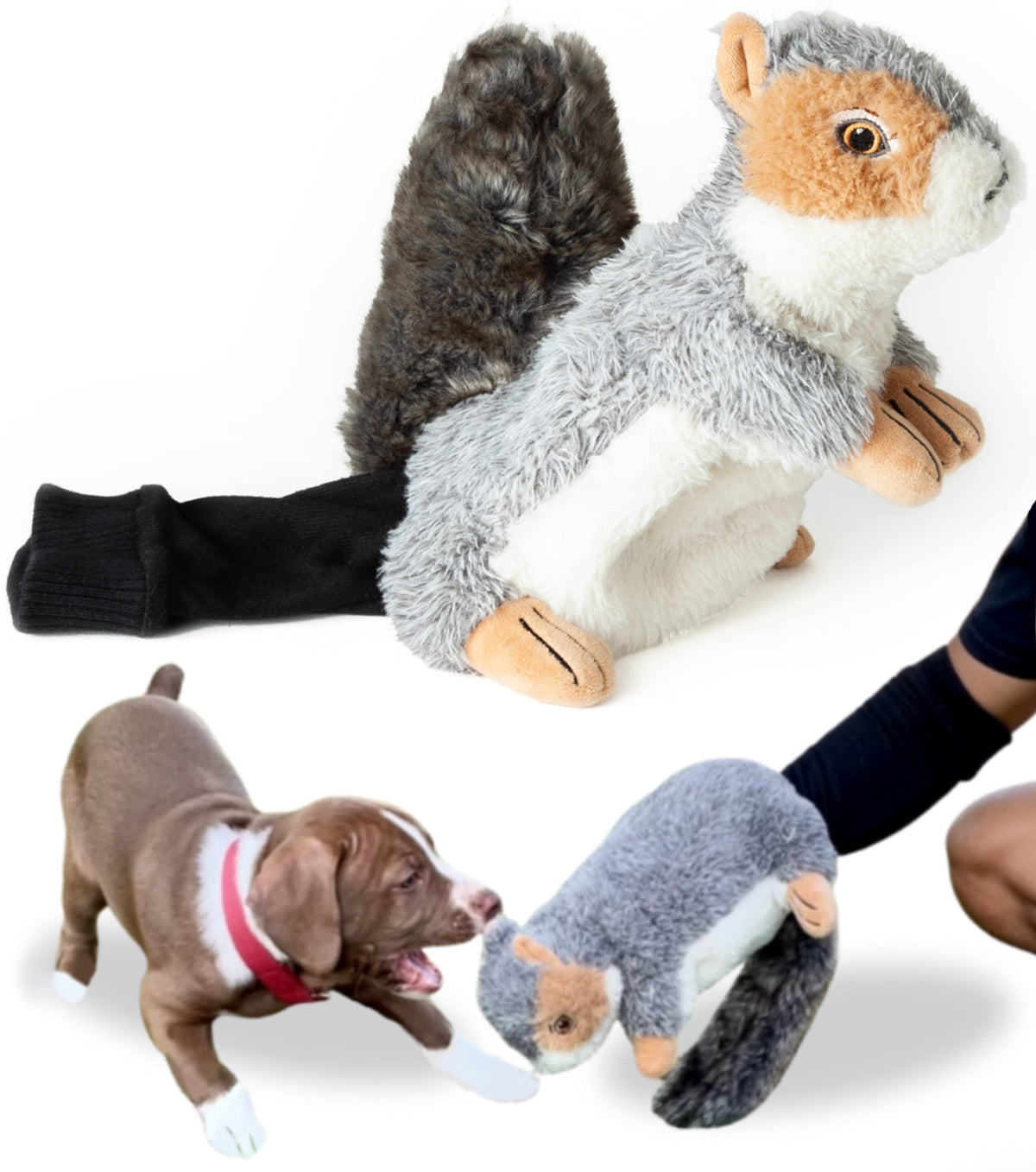 Milunova Pupr Pals: juguete peluche interactivo para perros y gatos que fomenta juego compartido.