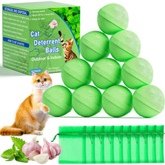 Bola disuasoria de Mimo Style para gatos en exterior con menta natural.