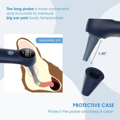 Mindpet-Med sonda larga para oídos, lectura precisa