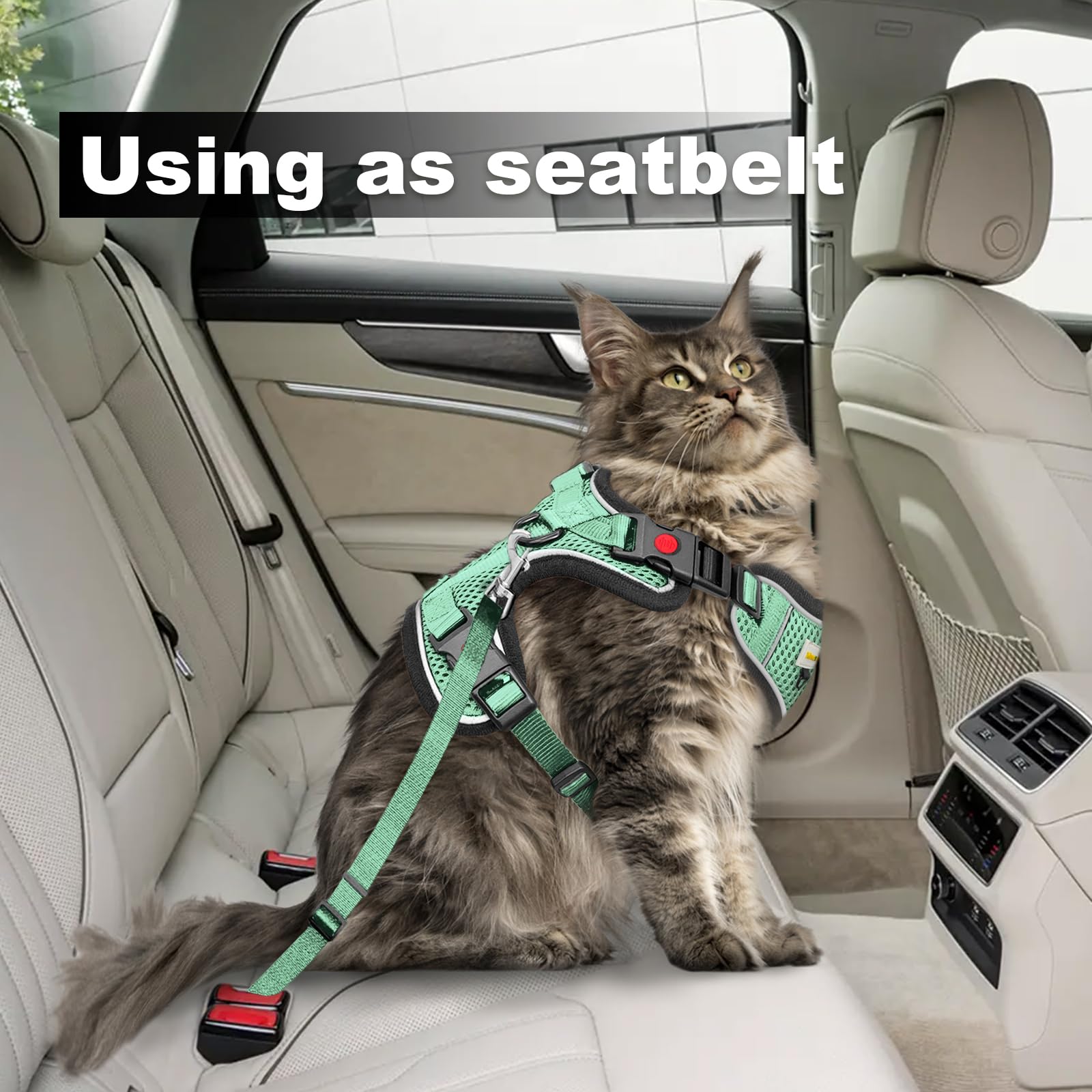 MingXpets arnés accesorio viaje, cómodo para viajar en coche.