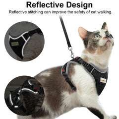 Arnés MingXpets para gato, ajuste en múltiples tallas para mejor ajuste.