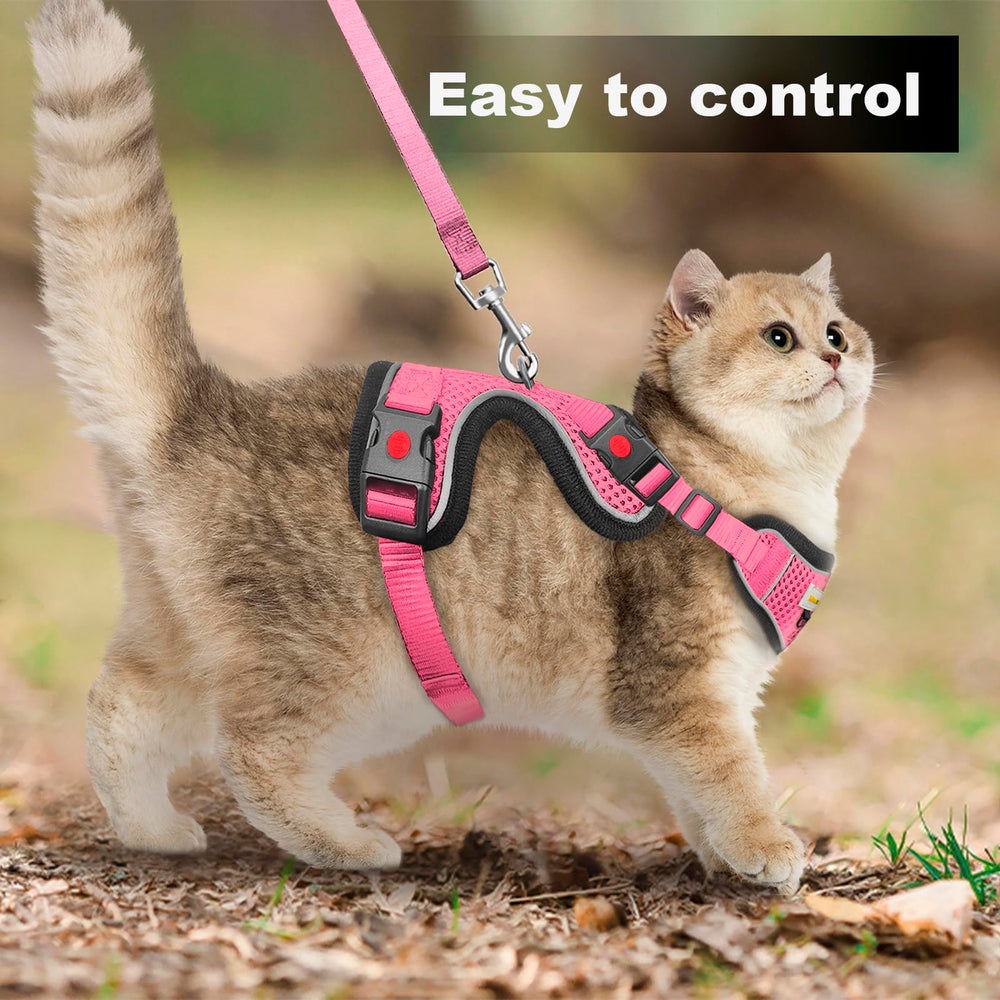 MingXpets arnés-gato-para-viajes: ideal para viajes y salidas en coche.