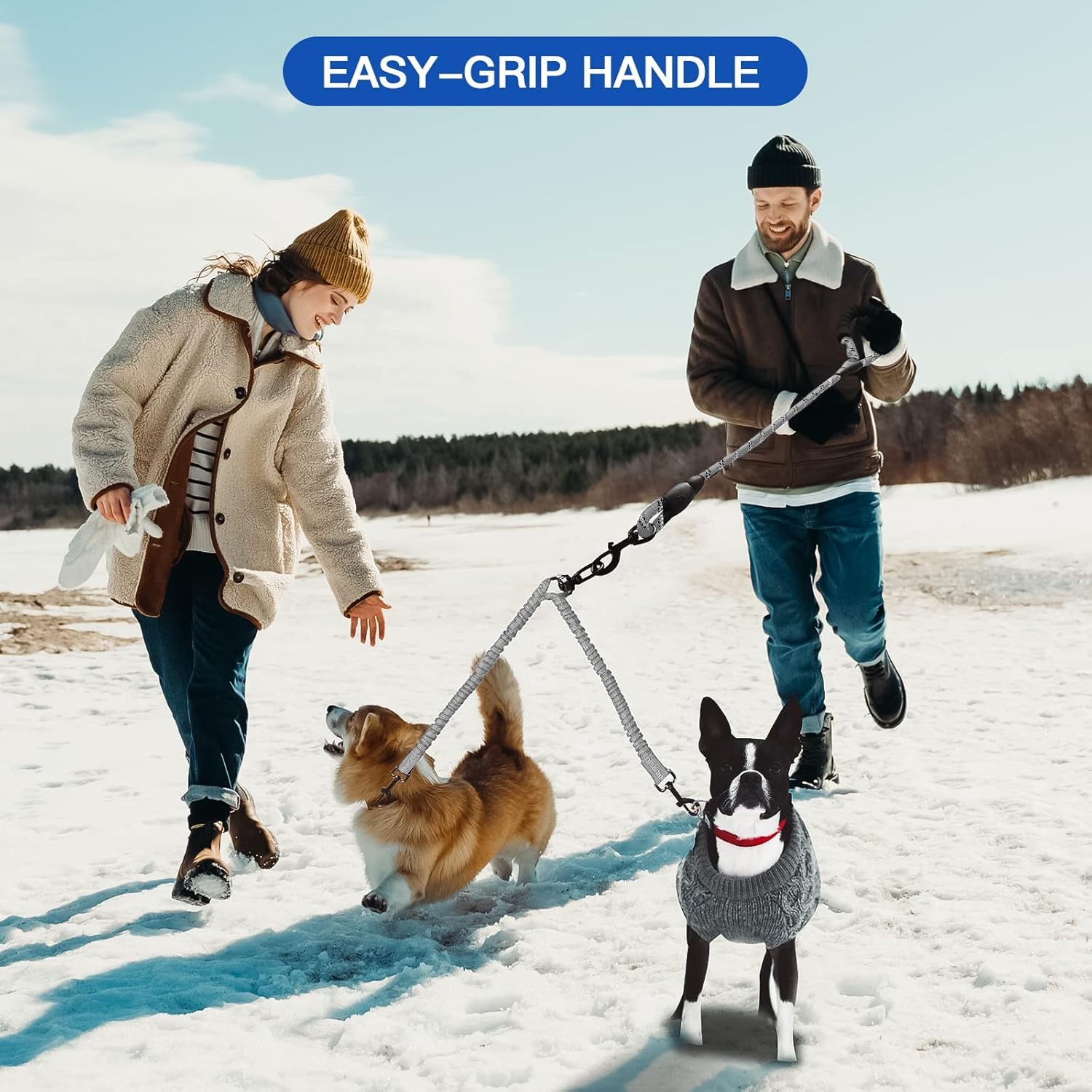 MingXpets facilita caminar dos perros a la vez con mayor tranquilidad.