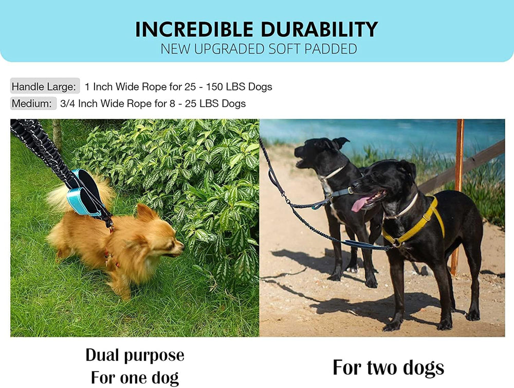 MingXpets correa doble absorbe tirones durante caminatas