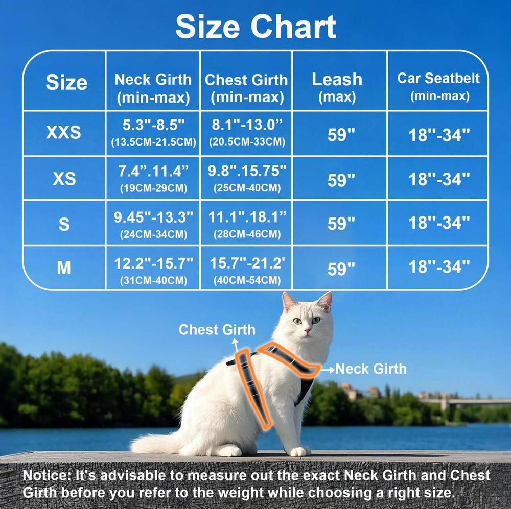 MingXpets correa para gato, duradera y cómoda para paseos.