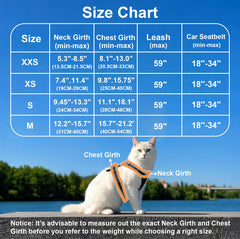 MingXpets correa para gato, duradera y cómoda para paseos.
