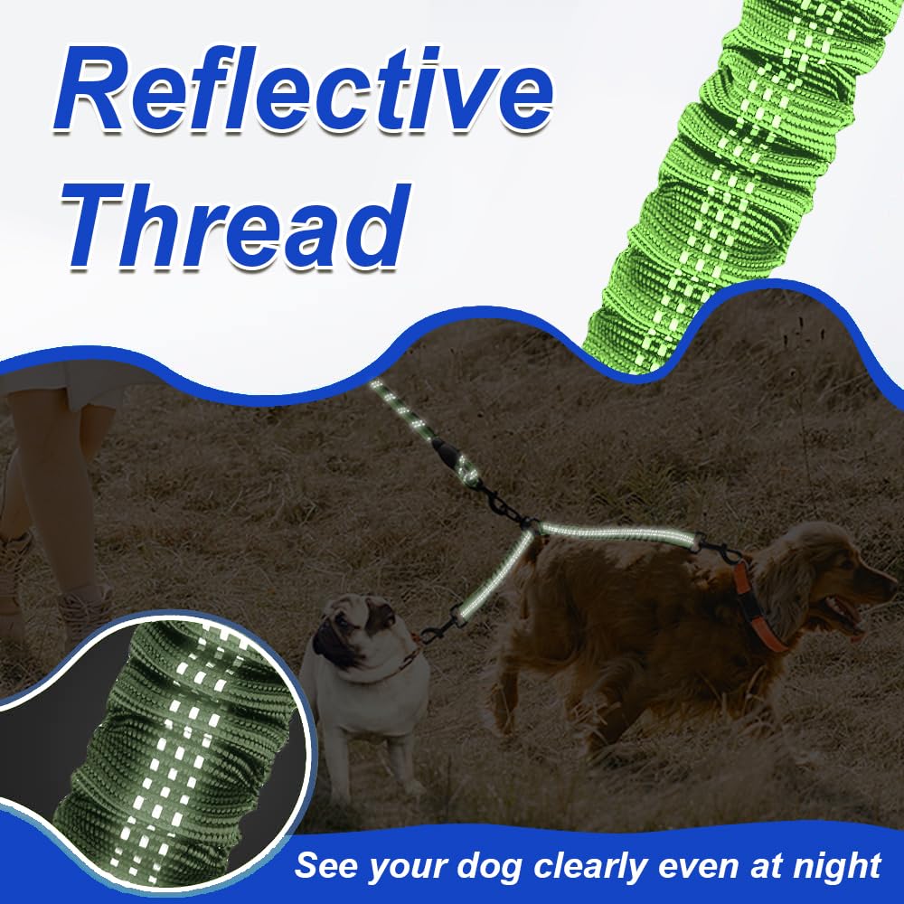 MingXpets evitar enredos con diseño para dos perros.