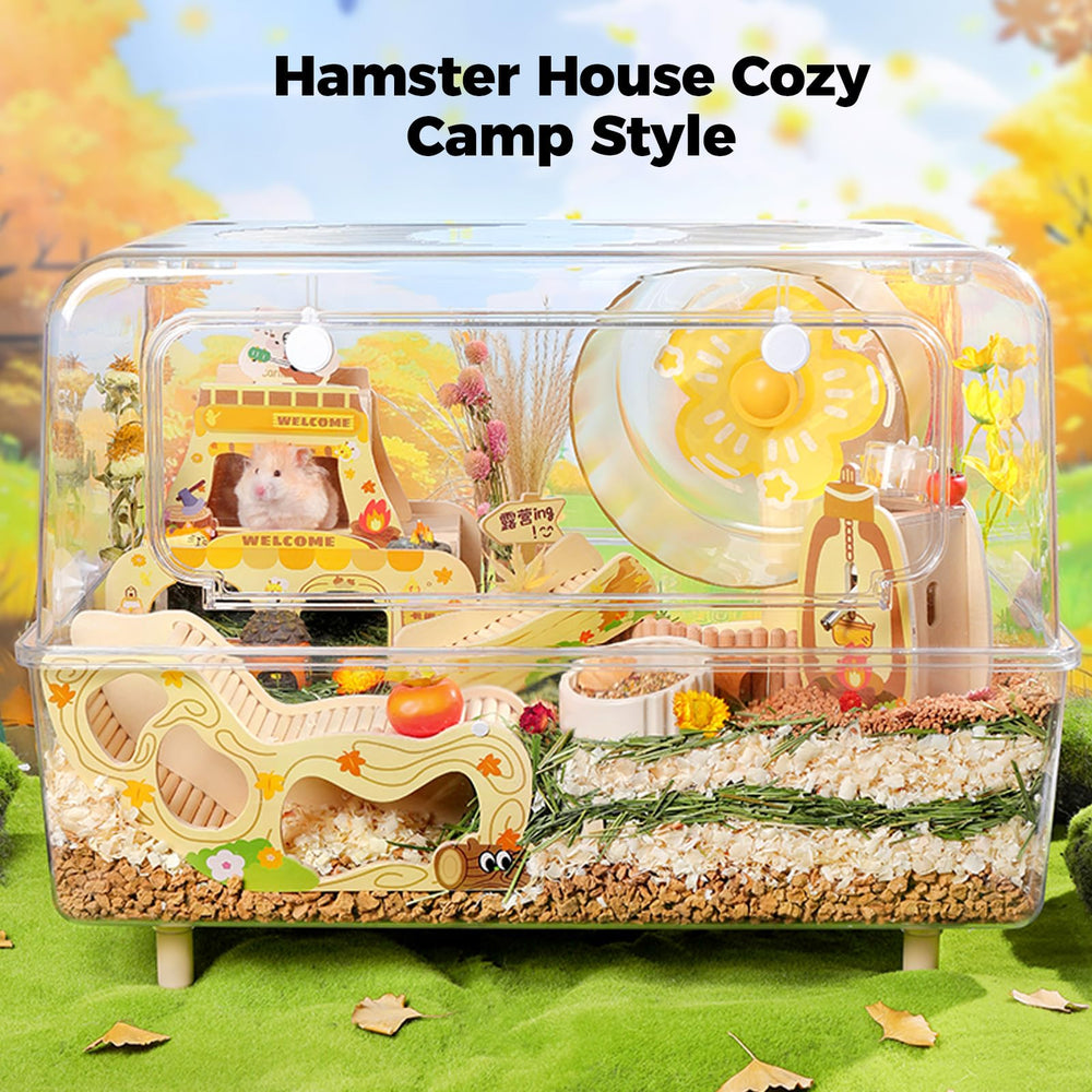 mini&moe Hamster Hideout refugio seguro para descanso y juego