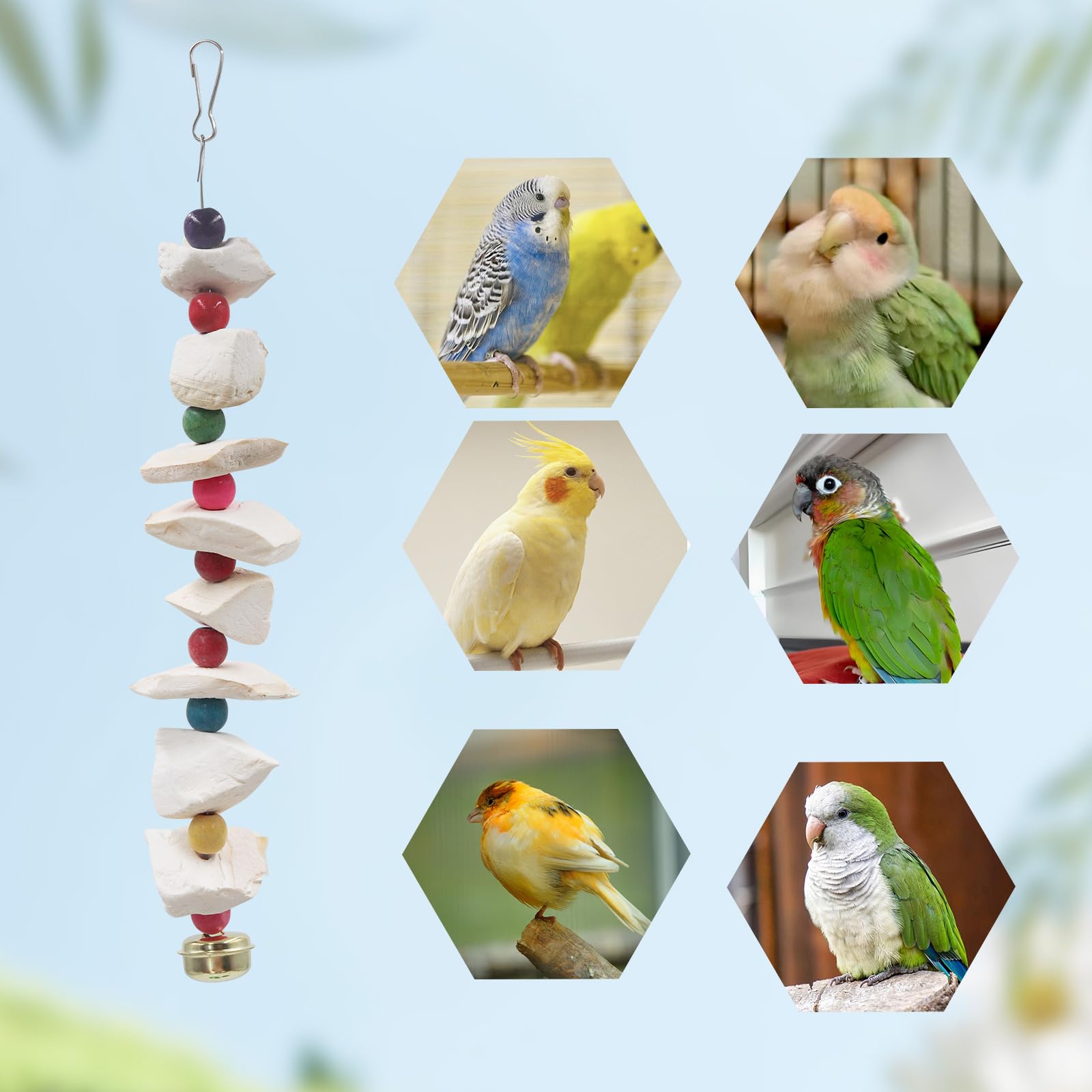 MinrzPet accesorios-jaula fáciles de instalar para aves