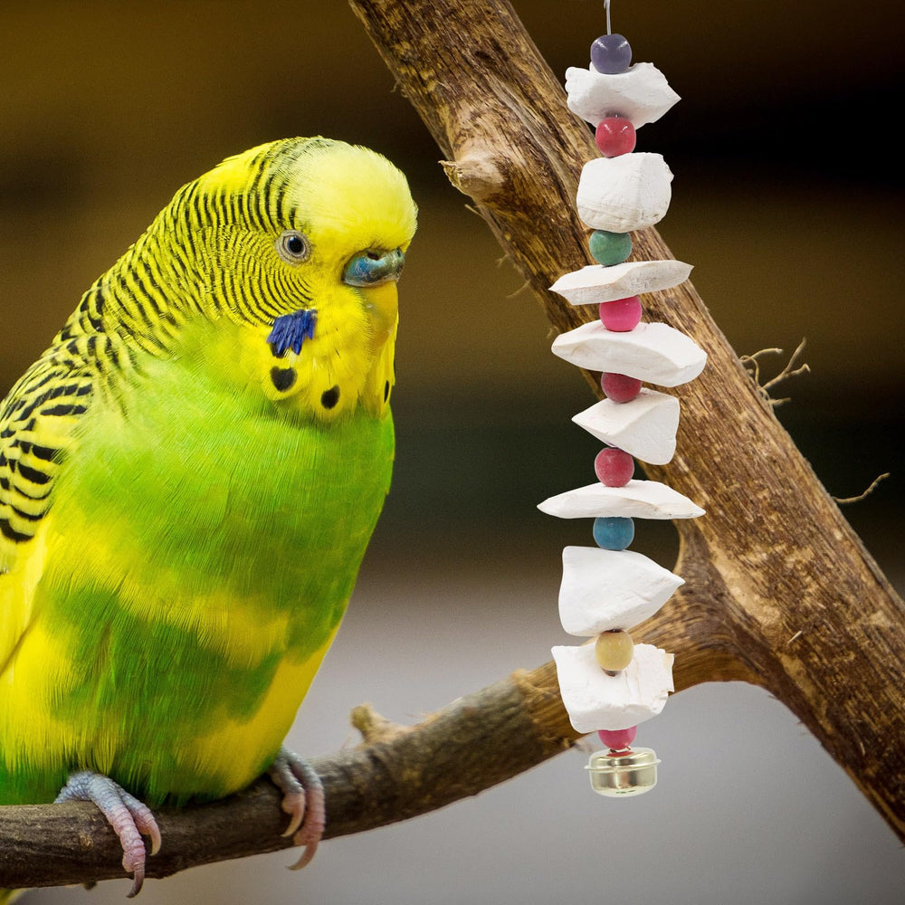 MinrzPet juguete natural para aves fomenta juego seguro