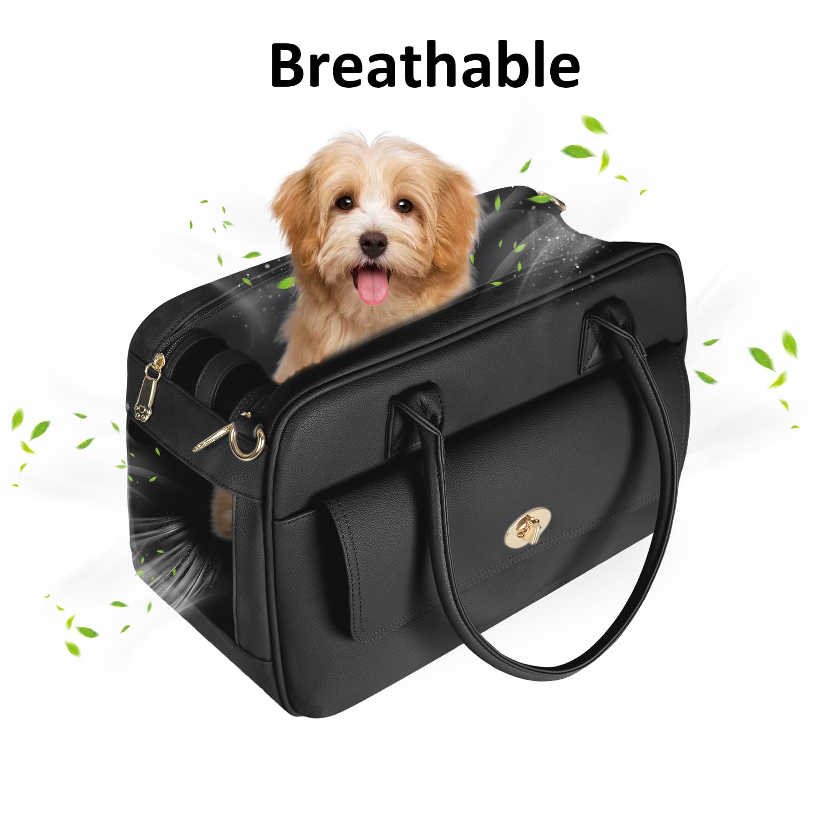 Bolso portador de Minsong en cuero vegano, diseño duradero para viajes y uso diario.