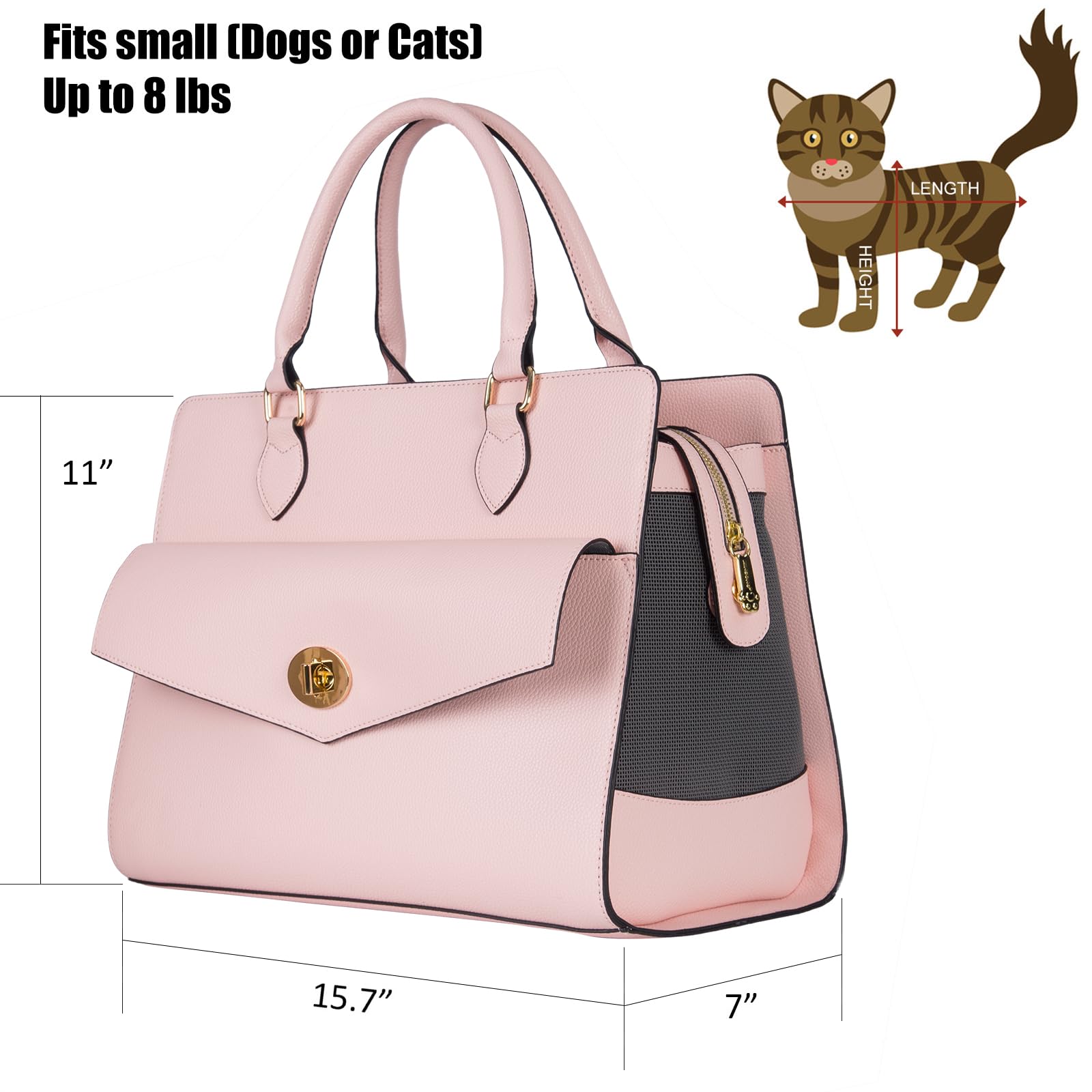 Interior acolchado de Minsong para mayor confort de mascotas pequeñas.