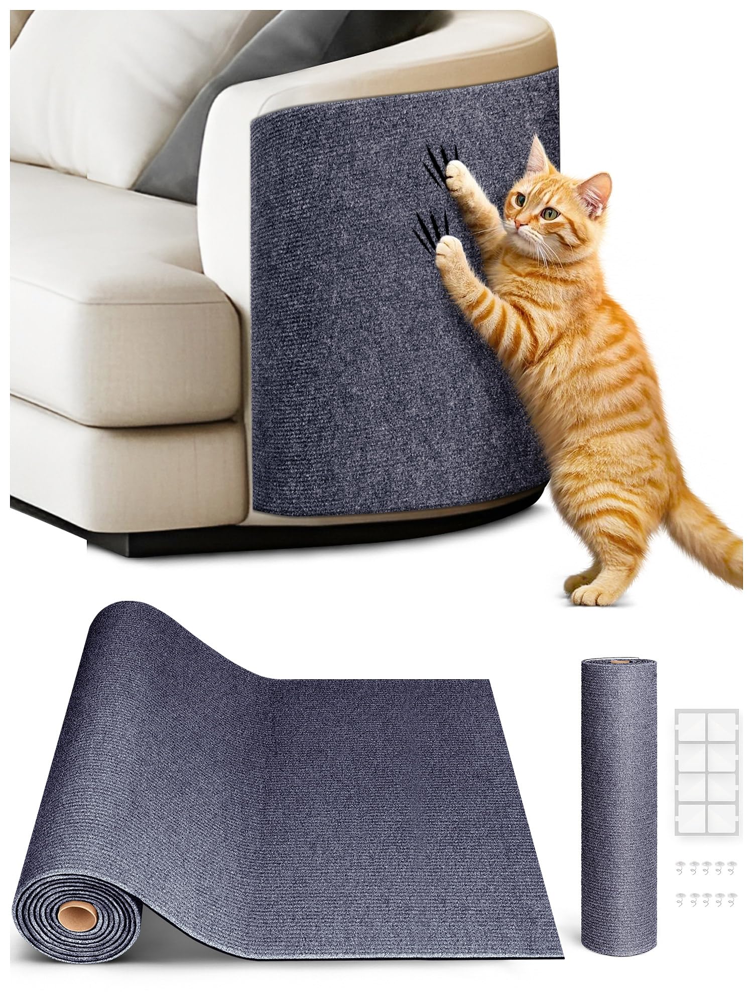 Minyii TLNNK alfombra de rascar para gatos protege muebles