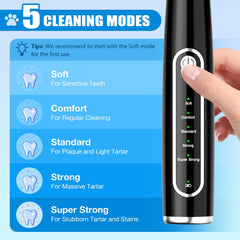 Cabezales reemplazables de MIONJO para una limpieza dental eficaz.