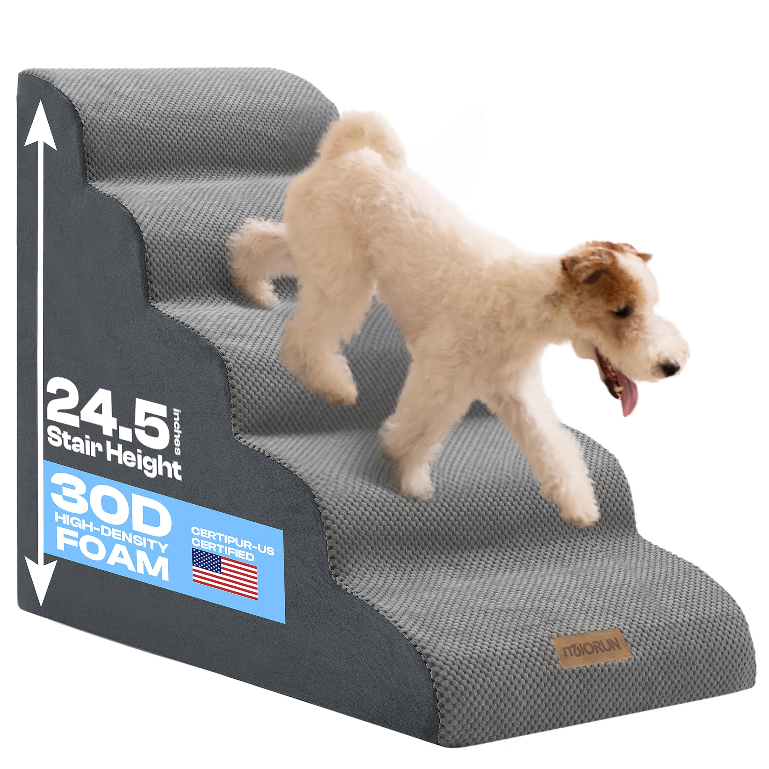 Miorun Escaleras para perros: escalera para cama alta de 26 pulgadas que facilita subir sin saltar.