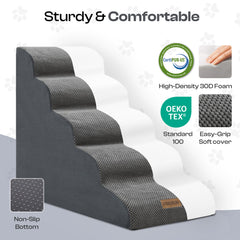 Miorun Rampa inclinada suave para perros, protege articulaciones al subir.