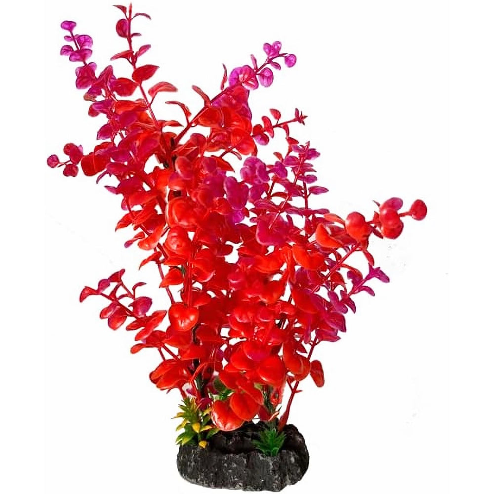 Mipukbay plantas para acuario rojas con aspecto realista y fácil de mantener