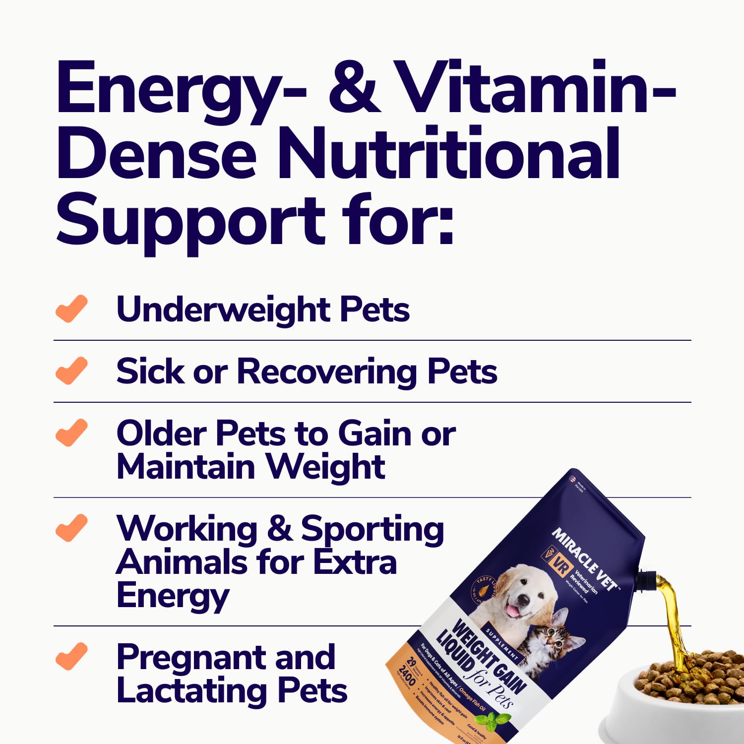 Miracle Vet omega-3 aceite de pescado mejora la piel y el pelaje.