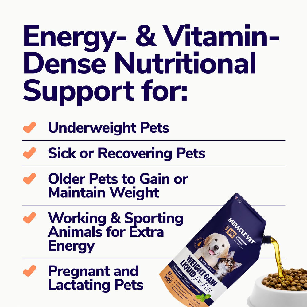 Miracle Vet omega-3 aceite de pescado mejora la piel y el pelaje.