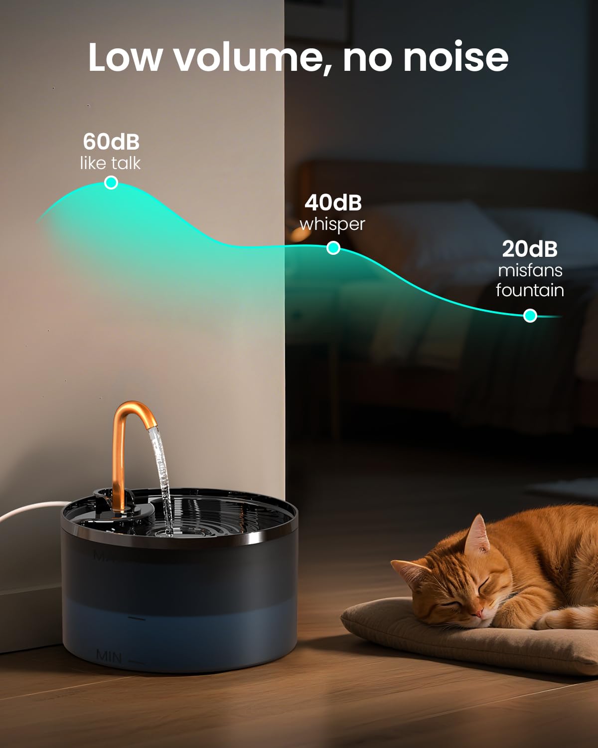Diseño ergonómico MISFANS que facilita limpieza y uso diario.