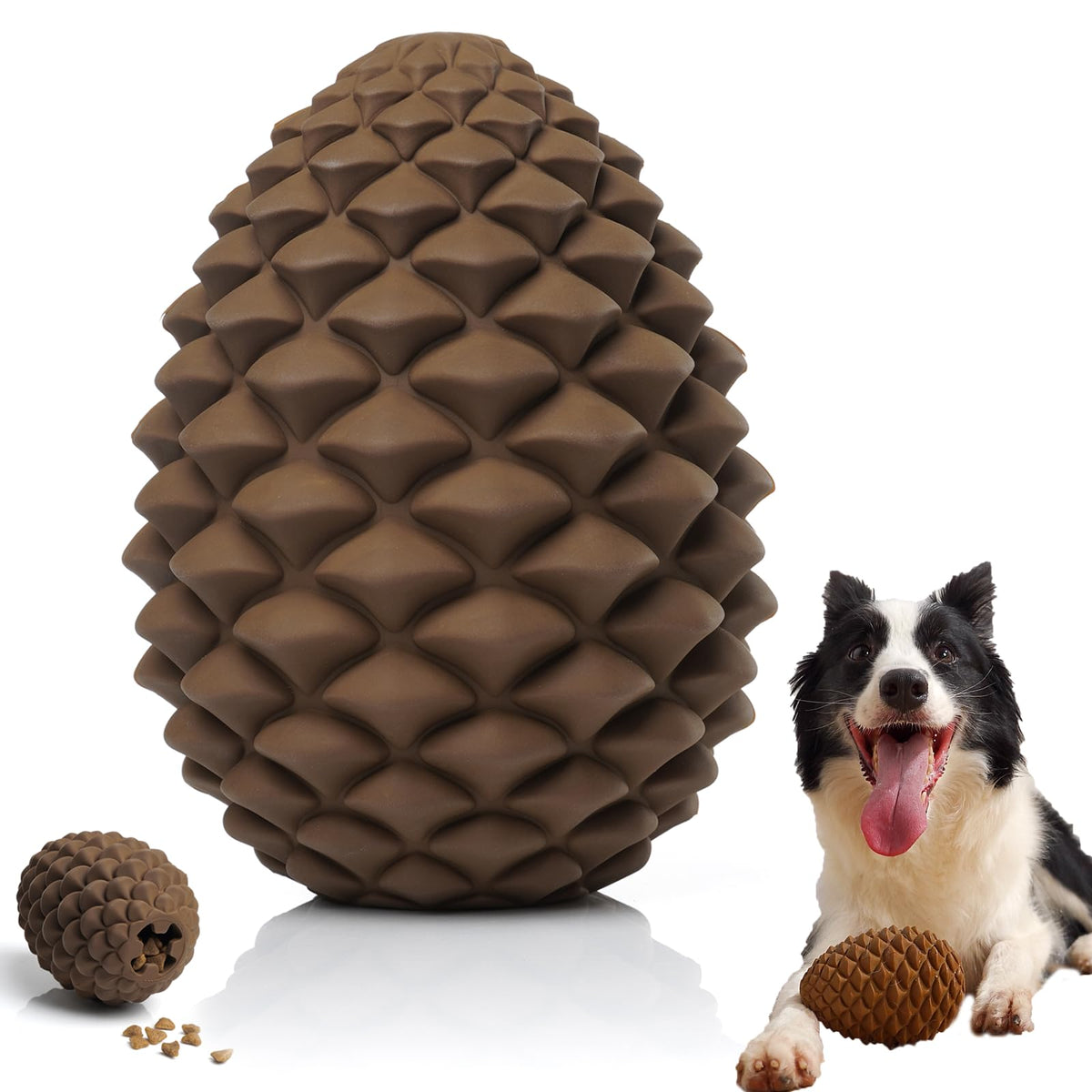 MITOCAPY cono pino: juguete seguro para perros que fomenta la masticación agradable.