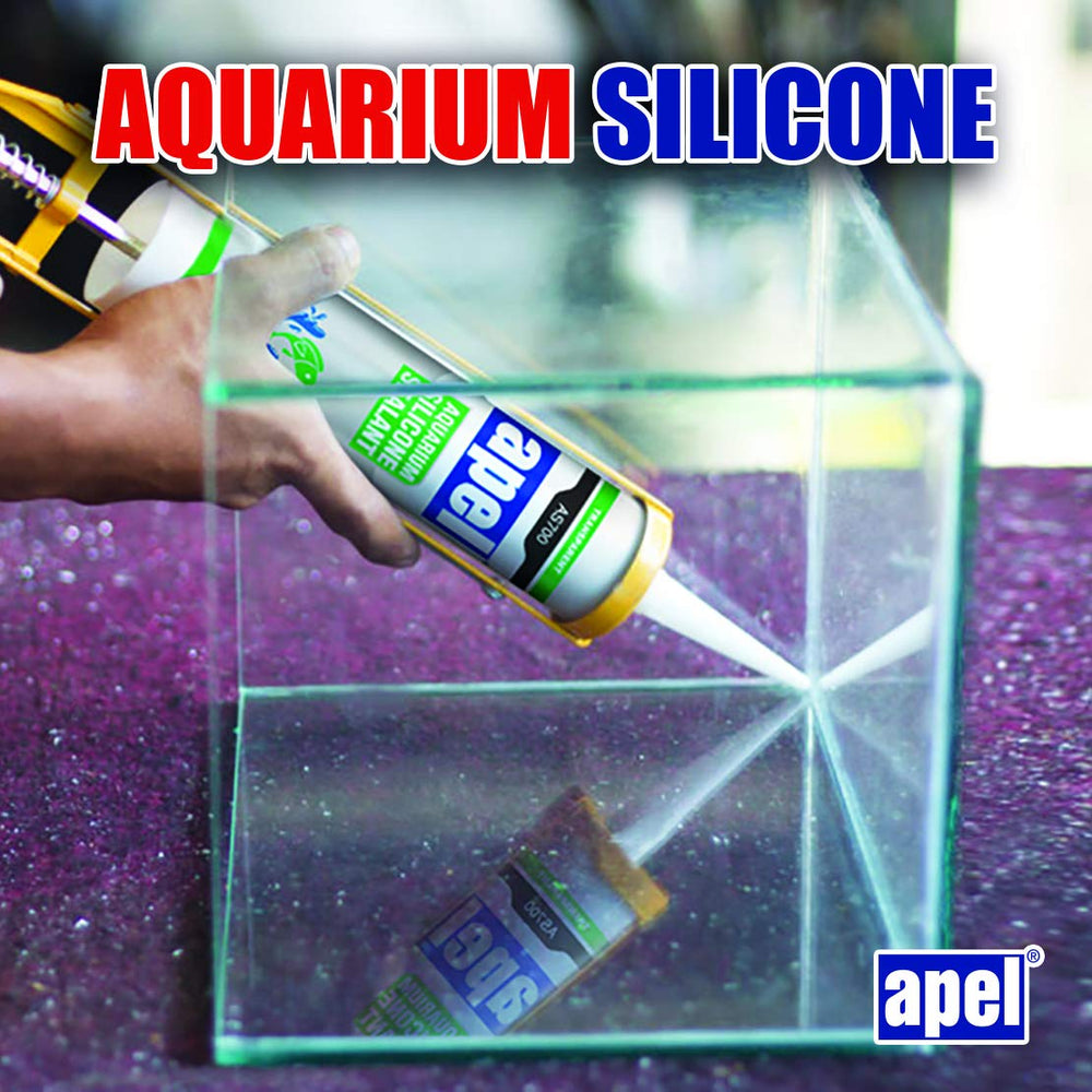 Mitreapel silicona de acuario, curado rápido para sellos duraderos.