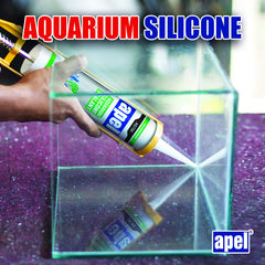 Mitreapel silicona de acuario, curado rápido para sellos duraderos.