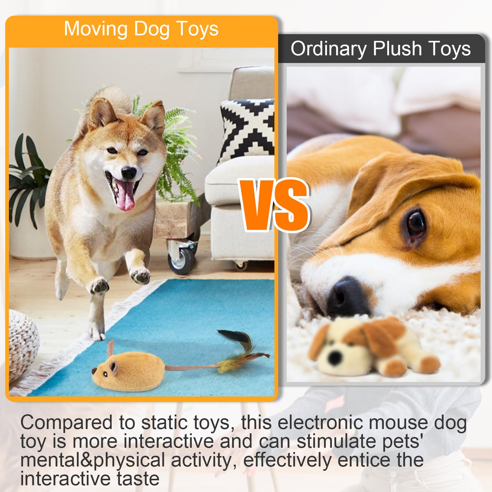 Juguete-interactivo amarillo de Mity Rain para mascotas, ideal como regalo.