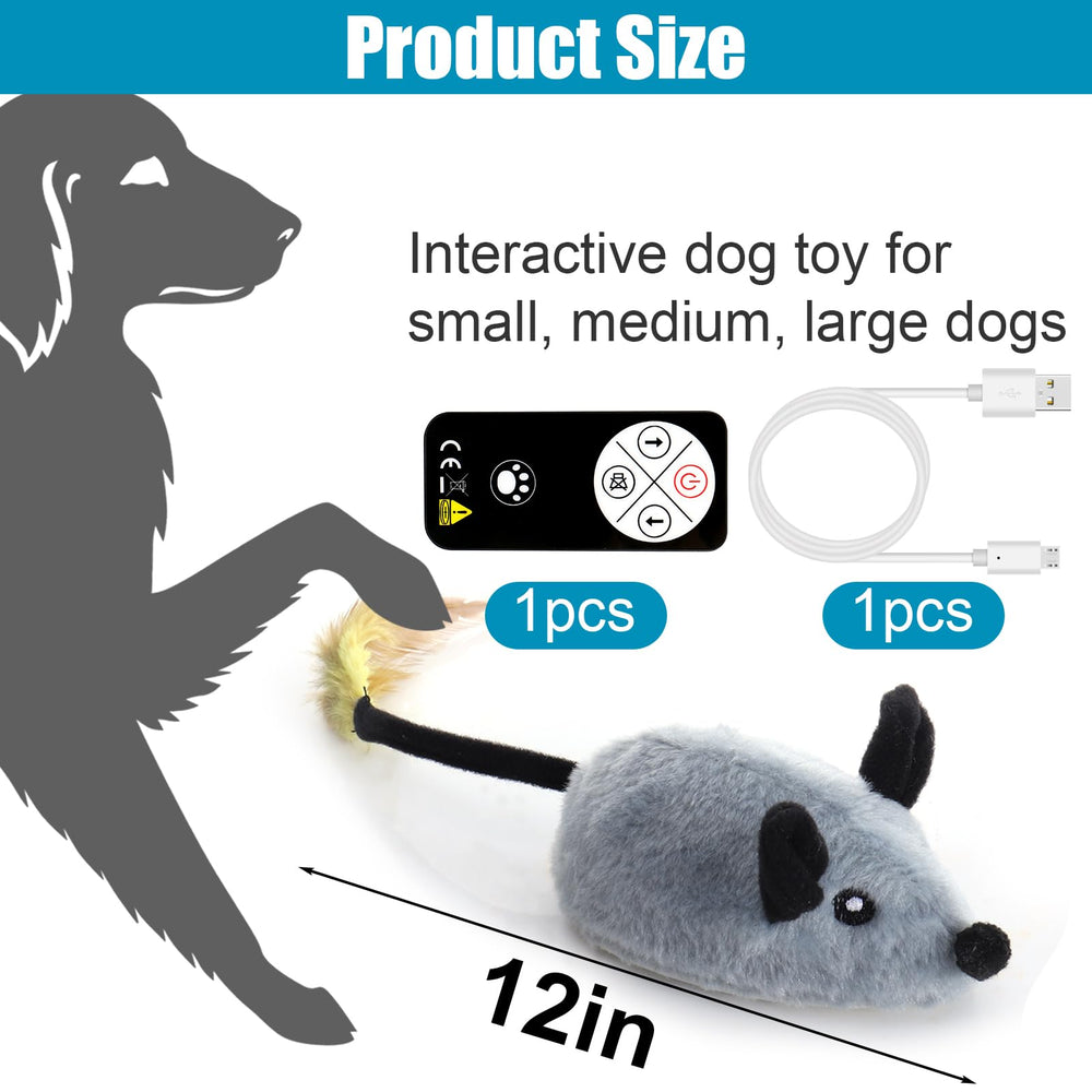 Ratón de Mity Rain con sonido realista para perros y gatos.