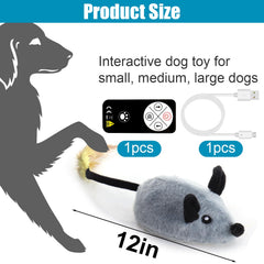 Ratón de Mity Rain con sonido realista para perros y gatos.