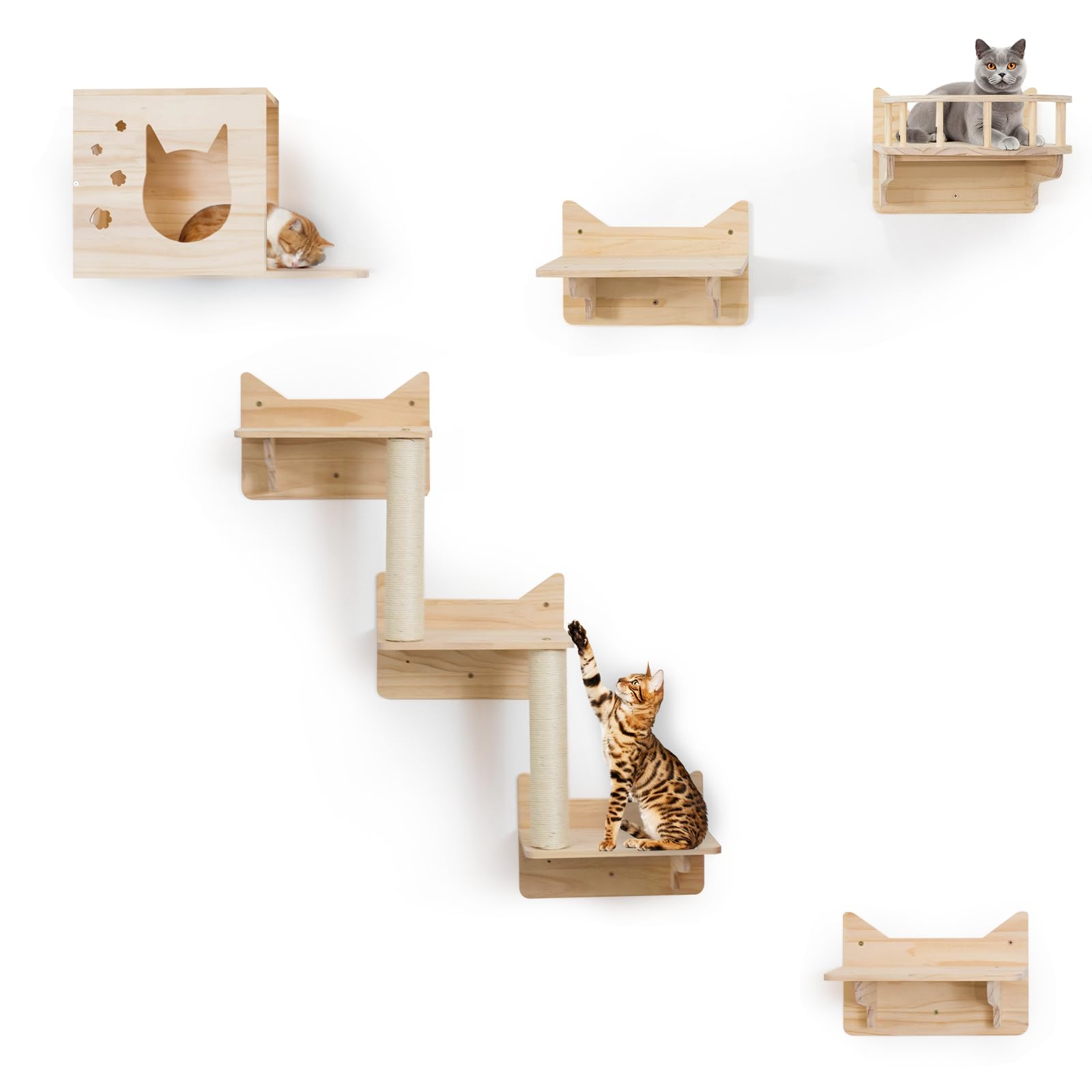 MIUZMORE casa de gato en pared para descanso cómodo