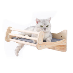 Miuzmore estantes pared gato: plataforma estable para descansar y observar desde altura.