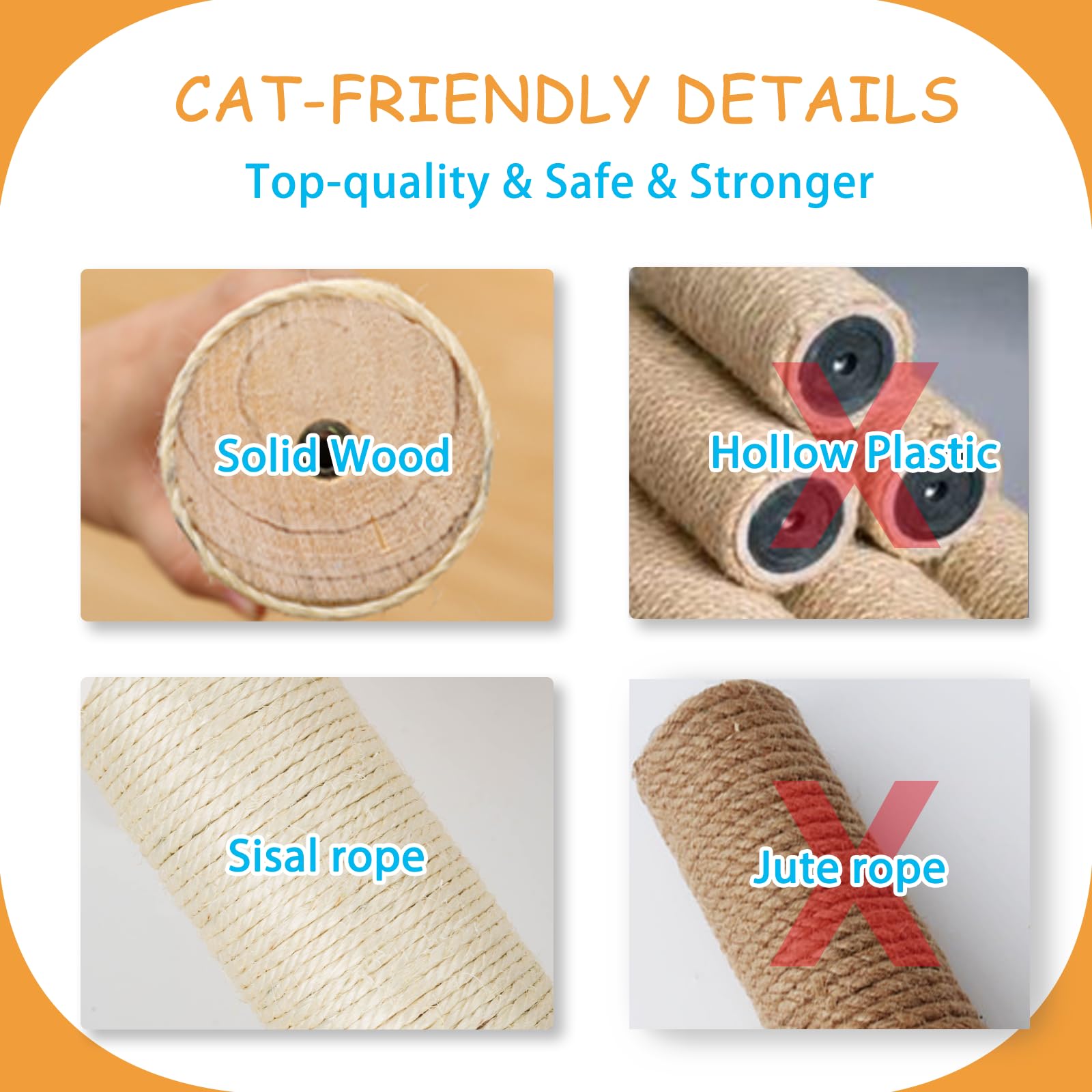 MIUZMORE plataformas amplias para gatos grandes