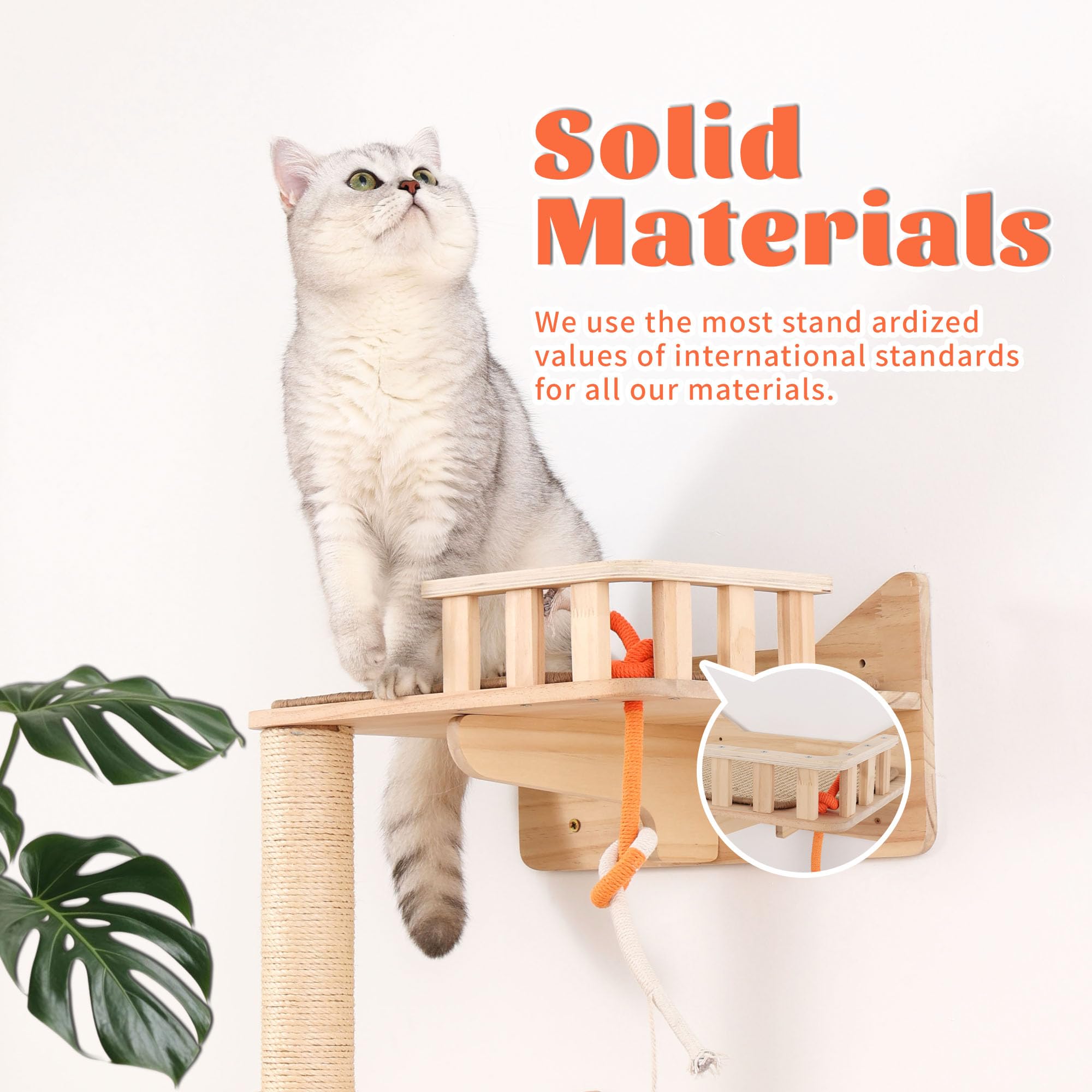 MIUZMORE Sistema Vertical Ahorra Espacio para gatos en interiores