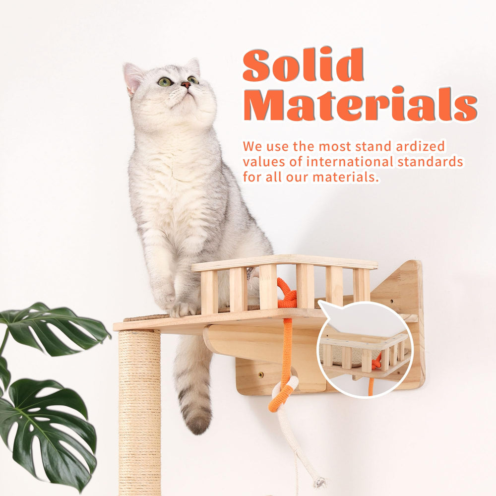 MIUZMORE Sistema Vertical Ahorra Espacio para gatos en interiores