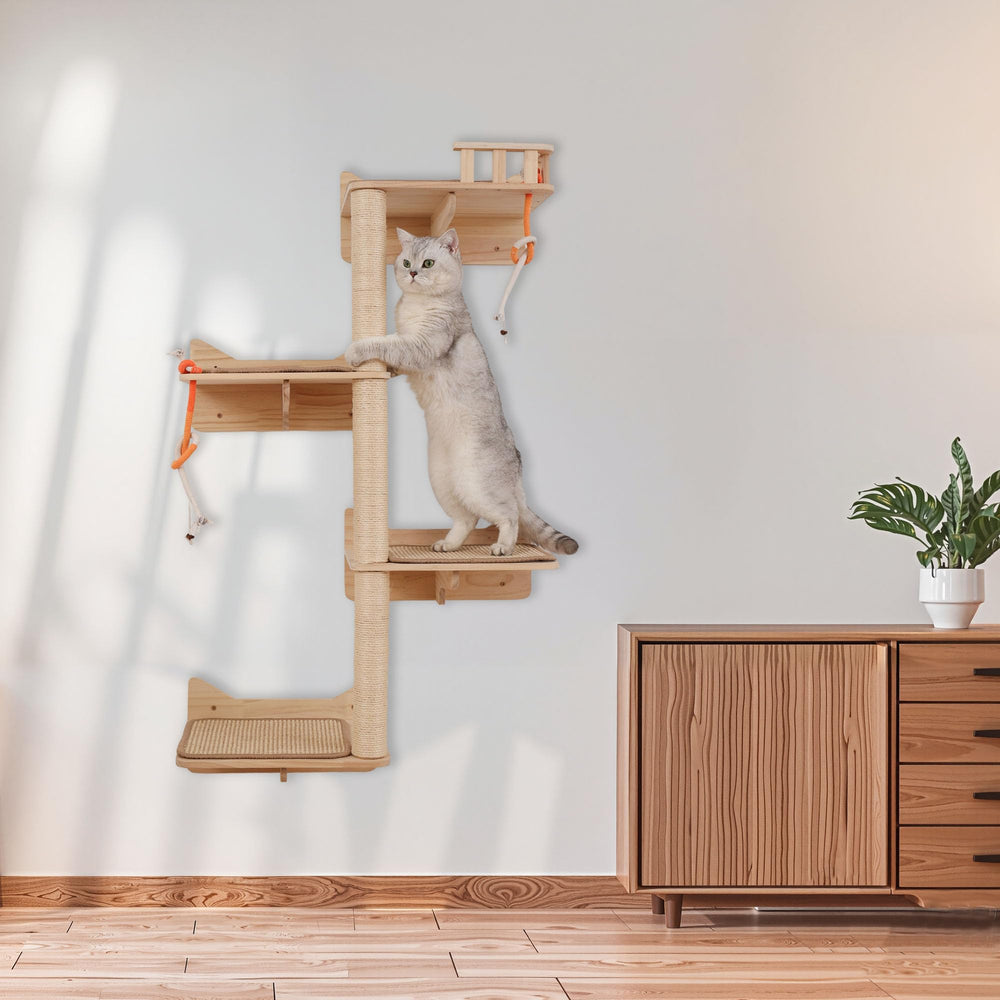 MIUZMORE Zonas de Descanso elevadas para gatos en apartamentos pequeños