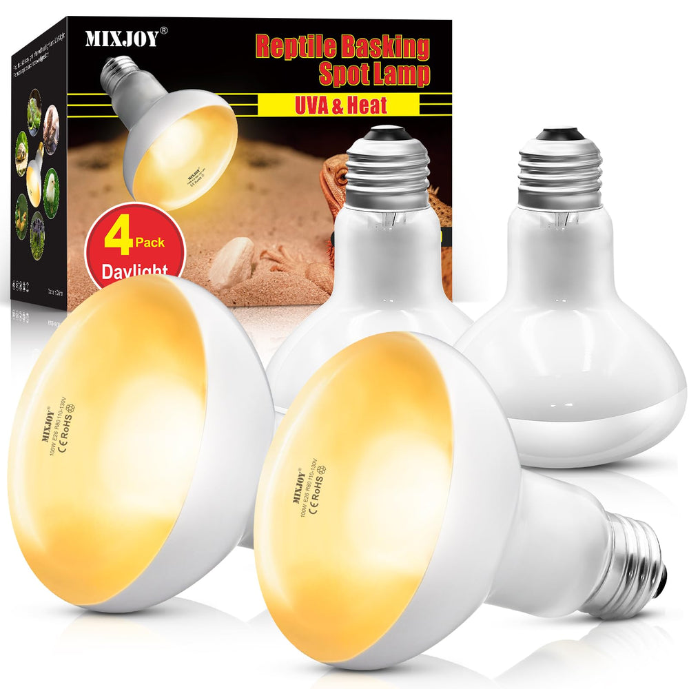 MIXJOY 4-paquetes bombilla de calor 100W para reptiles