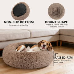 Soporte de cabeza y cuello MIXJOY en cama redonda para confort nocturno