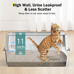 MIXJOY caja arenero con tapa y cierre, seguridad para hogares con varios gatos.