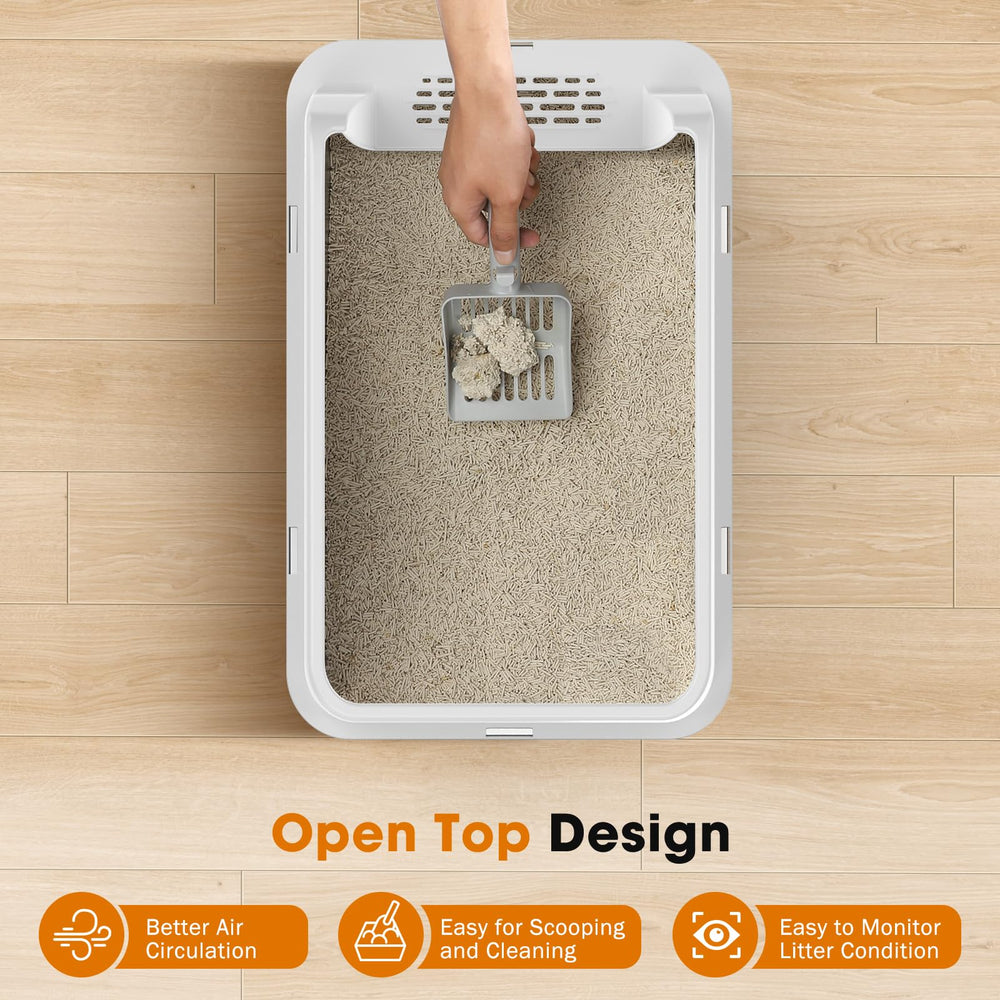 MixJOY base de caja de litter antideslizante para estabilidad.