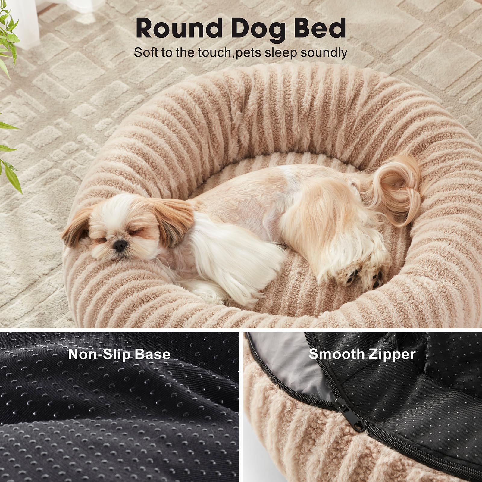 MIXJOY cama-donut base antideslizante para evitar desplazamientos.