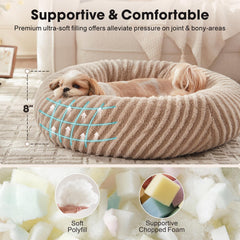 MIXJOY cama-donut para gato interior, rincón cómodo para acurrucarse.
