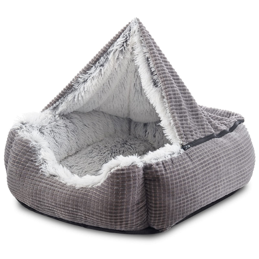 La cama MIXJOY con cueva rectangular ofrece apoyo y seguridad para dormir