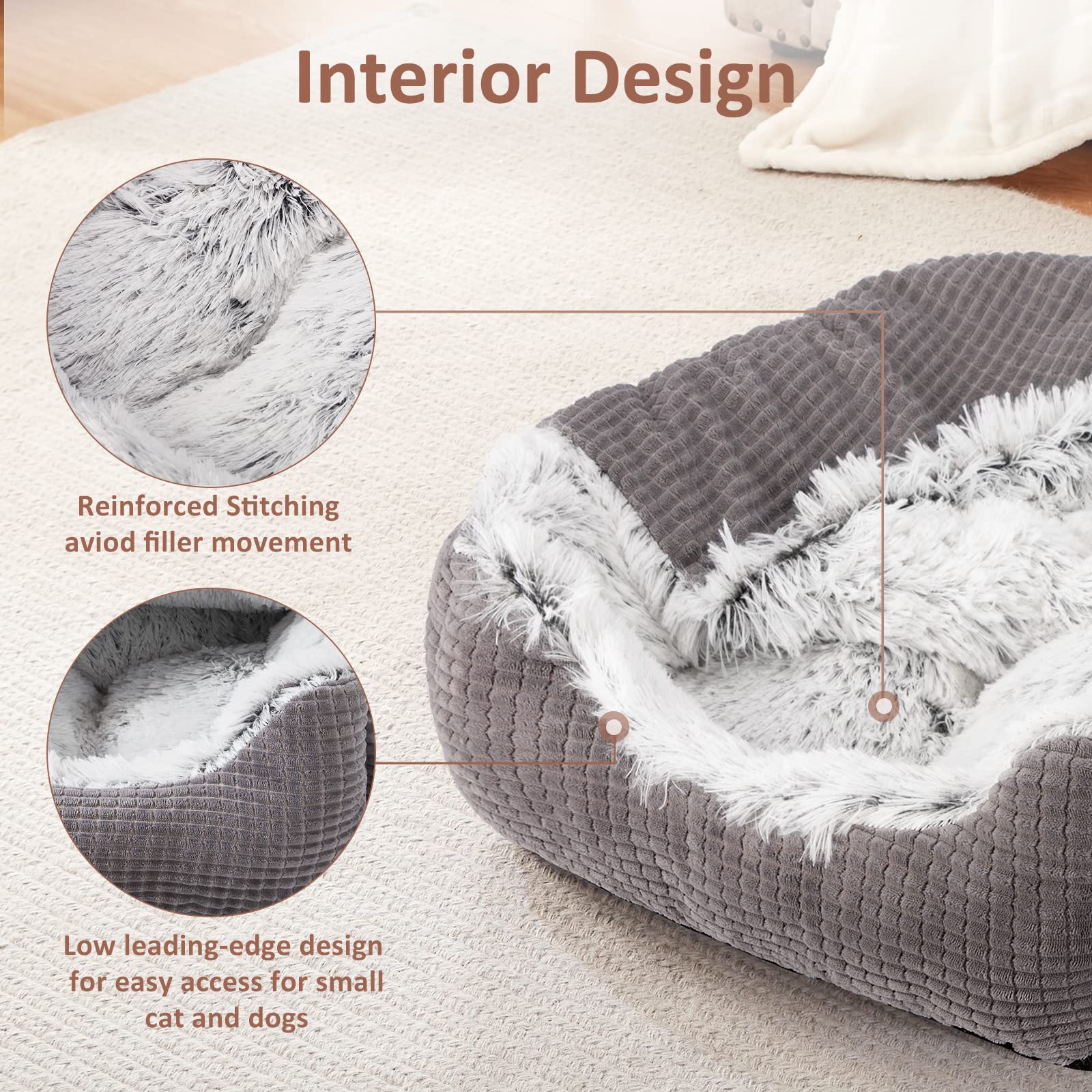 Superficie interior MIXJOY, peluche ultra suave para abrazos reconfortantes