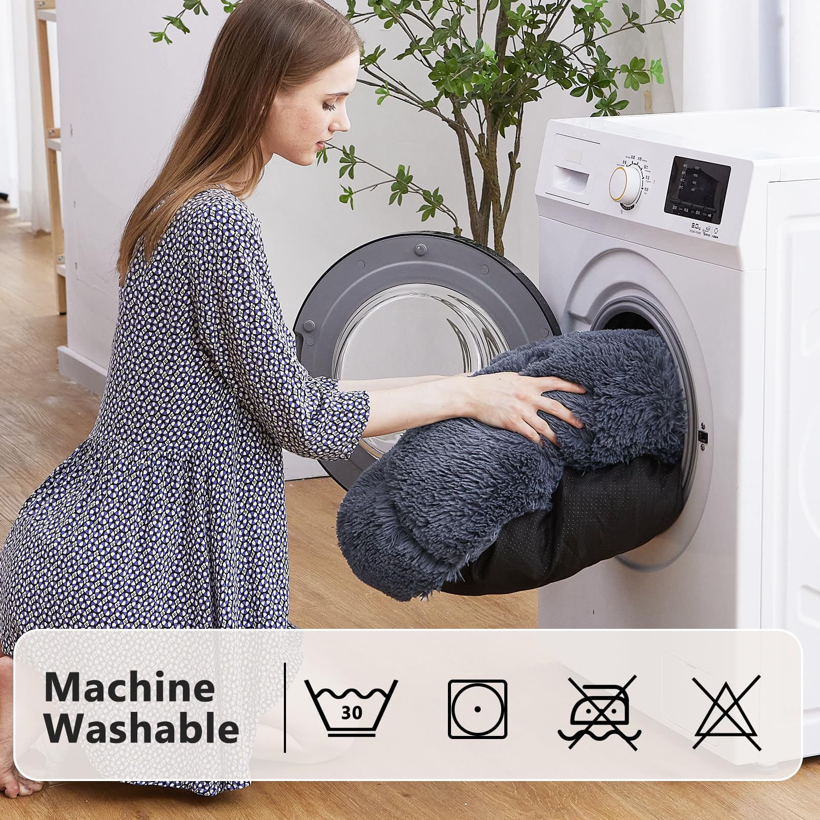 Funda lavable a máquina MIXJOY facilita limpieza y mantenimiento.