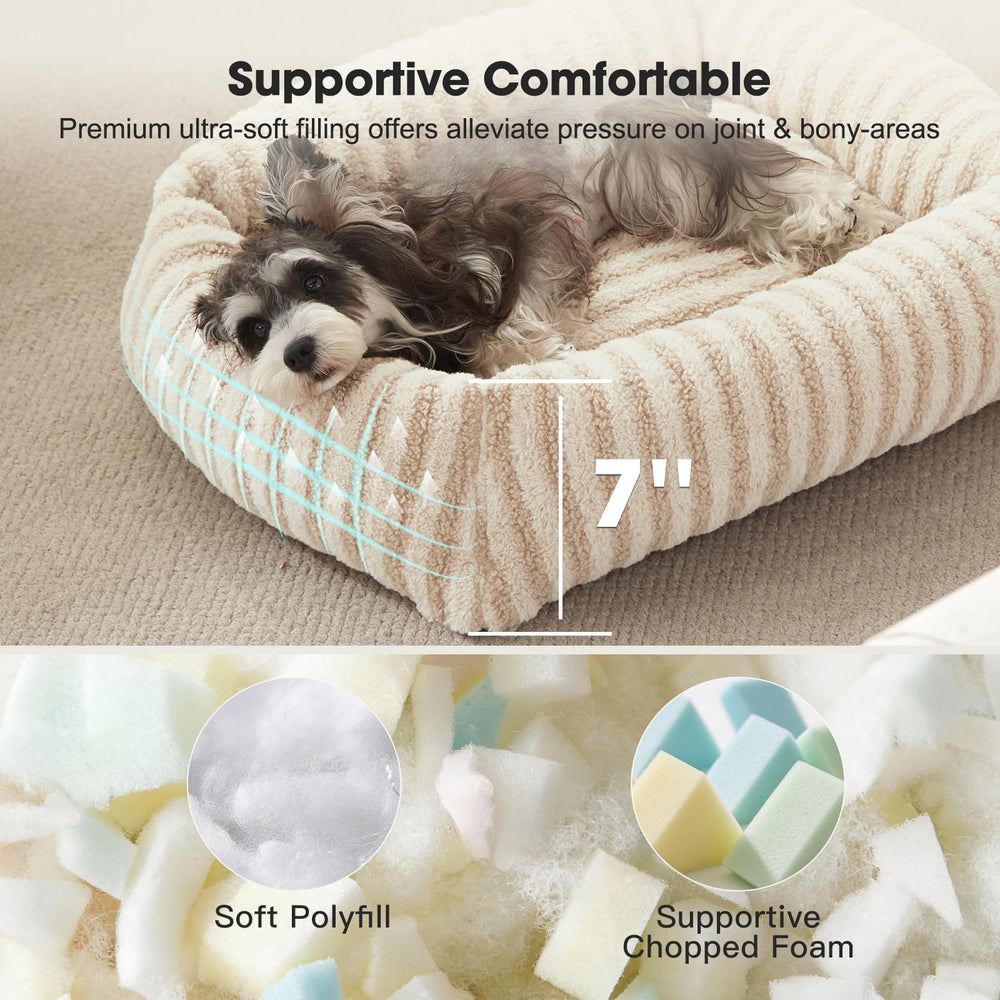 MIXJOY: cama para perro mediano con funda lavable, higiene simplificada.