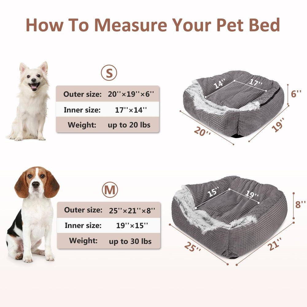 MIXJOY cama de 25 pulgadas para perros medianos