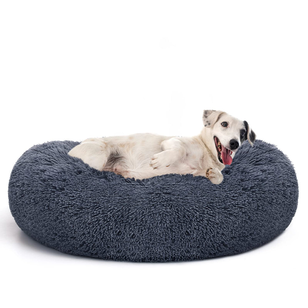 Cama MIXJOY para perros redonda con confort suave para descansar.