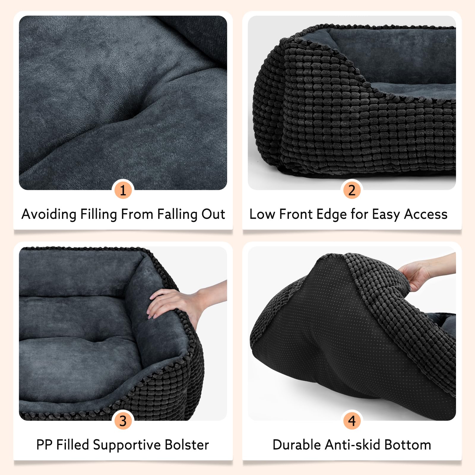 MIXJOY base antideslizante mantiene la cama estable.
