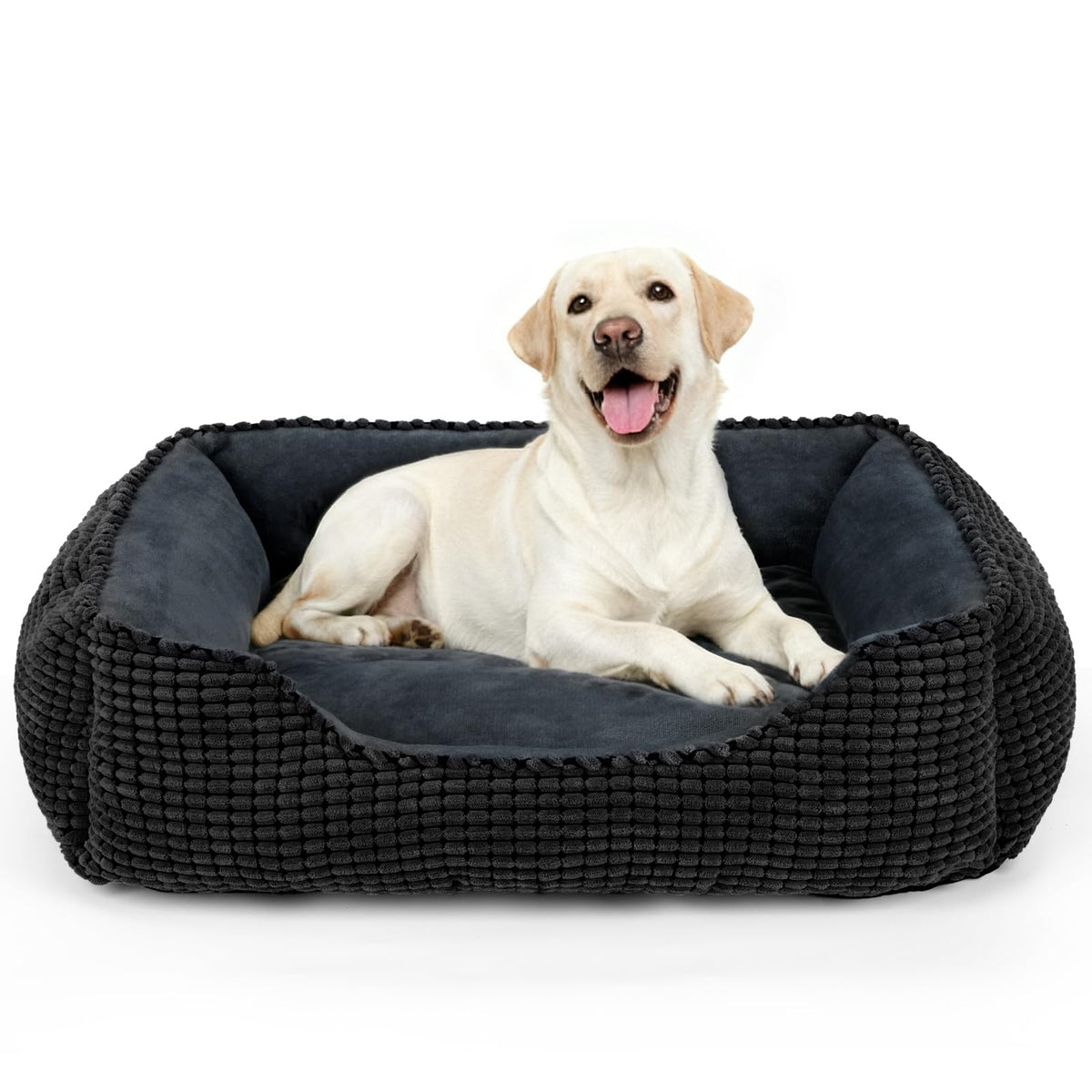 MIXJOY cama para perros XL con diseño rectangular para mayor confort.